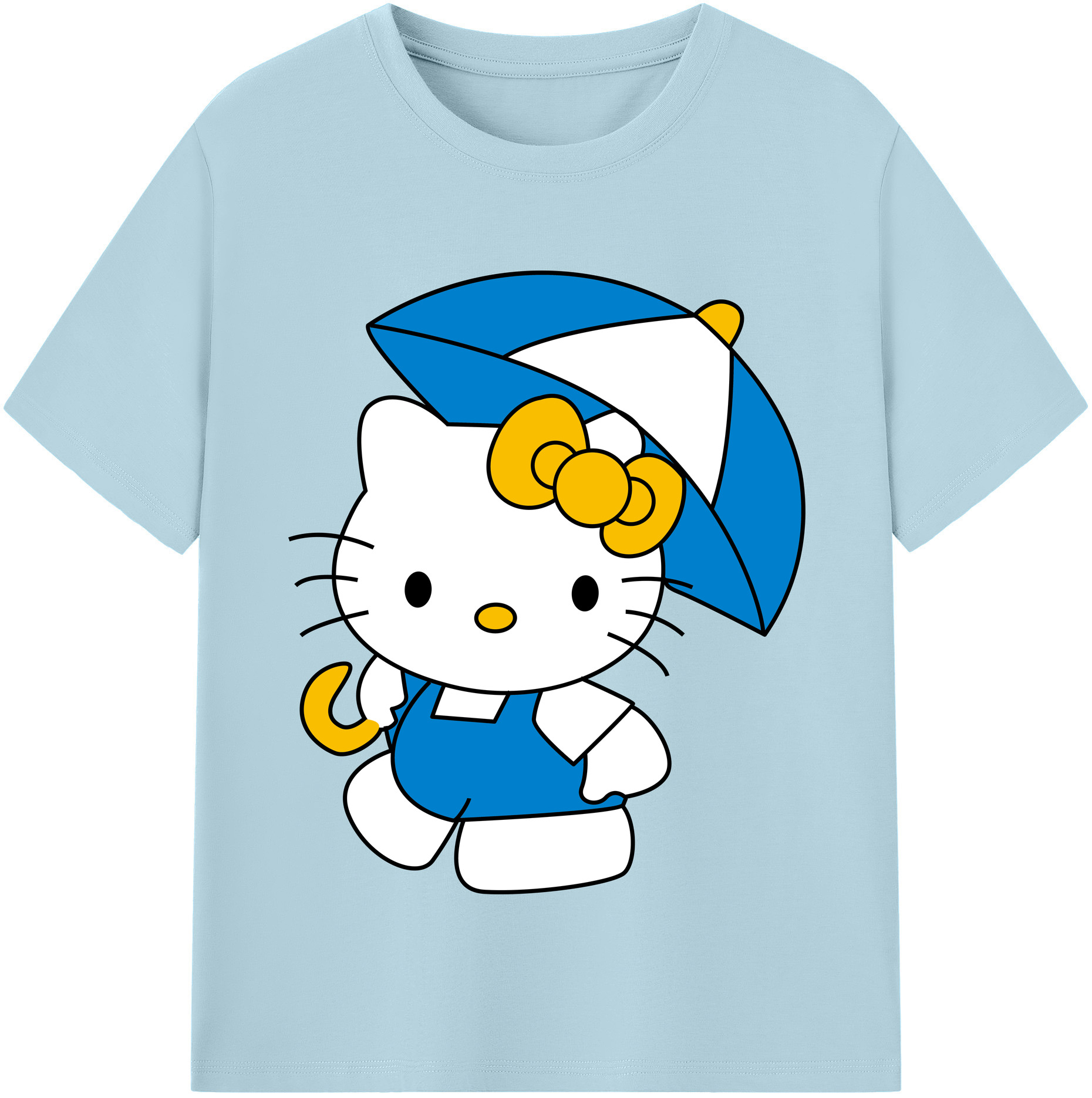 （画像用） Hello Kitty ハローキティ 綿100％半袖Tシャツ（フロントプリント）